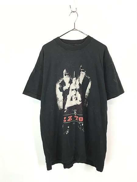 古着 90s ZZ Top 「Insist On The Originals」 ハード ロック バンド Tシャツ XL位