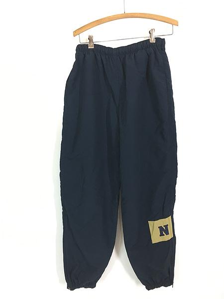 古着 90s USA製 米軍 US NAVY USNA 「N」 ミリタリー ナイロン トレーニング パンツ 3ポケット M/R