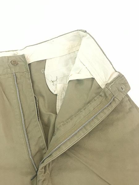 古着 60s 米軍 US ARMY ミリタリー SHADE1 8.2oz コットン チノ パンツ チノパン スリム W31 L29