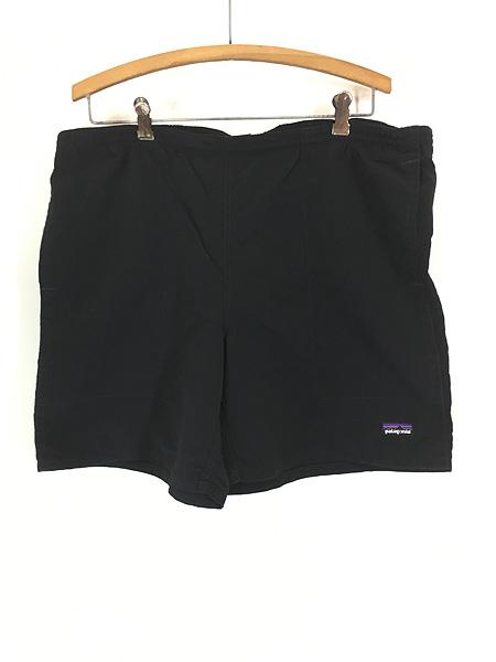 古着 14s Patagonia 無地 ソリッド バギーズ ロング ショーツ ショート パンツ 黒 M 古着