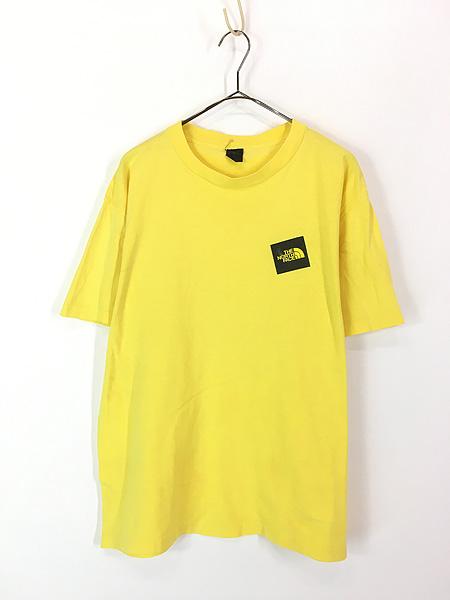 古着 80s USA製 Anvil × TNF The North Face 斜め ロゴ ワンポイント ソリッド Tシャツ XL 古着