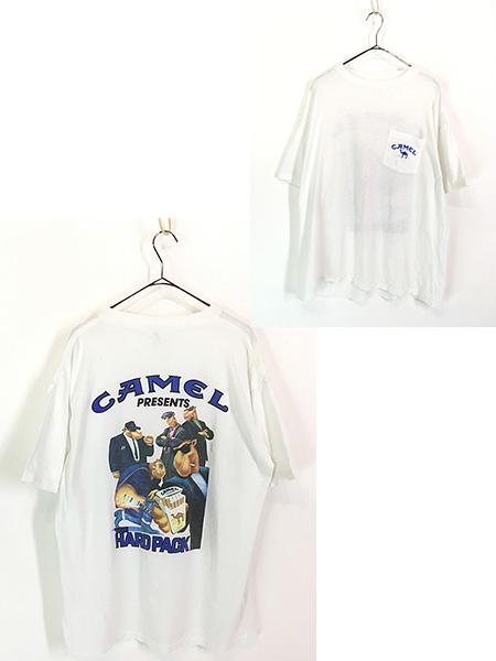 古着 90s USA製 CAMEL キャメル 「HARD PACK」 ポケット Tシャツ ポケT XL 古着の通販は 6,050円