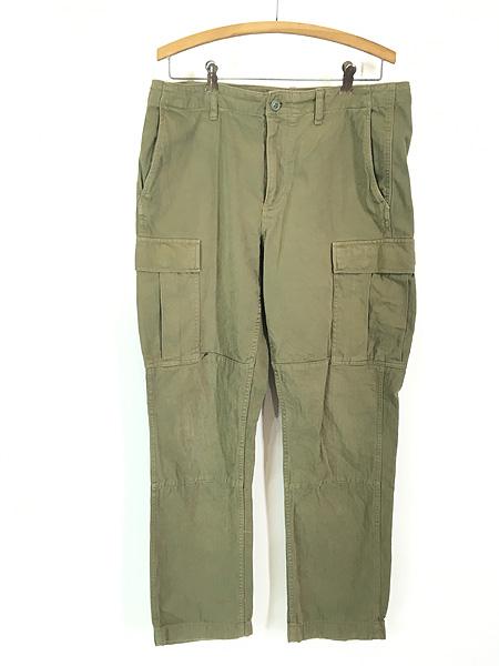 古着 J Crew 1040 Wニー ミリタリー HBT カーゴ パンツ スリム W35 L31