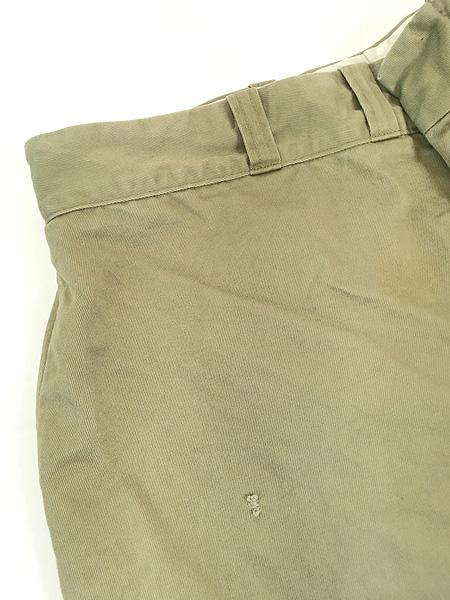 古着 70s 米軍 US ARMY 「Type-1 Class-1」 ミリタリー 8.2oz コットン チノ パンツ チノパン スリム W33 L31