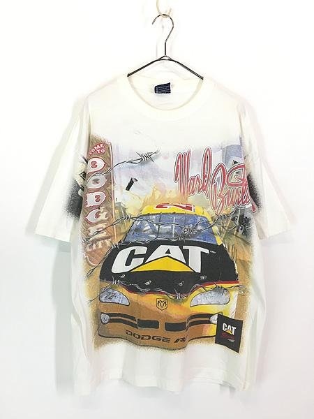 古着 00s No22 Joey Logano CAT Racing レーシング グラフィック オールオーバー Tシャツ XL 古着の通販は