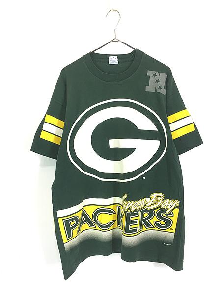古着 90s USA製 NFL Green Bay Packers パッカーズ BIG プリント 両面 Tシャツ L 古着の通販は 5,143円
