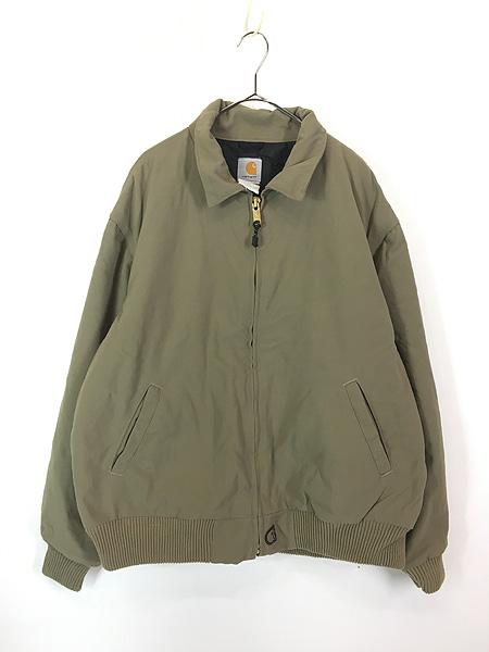 古着 90s- Carhartt コットン キャンバス パデット ワーク ジャケット ブルゾン XL位 古着