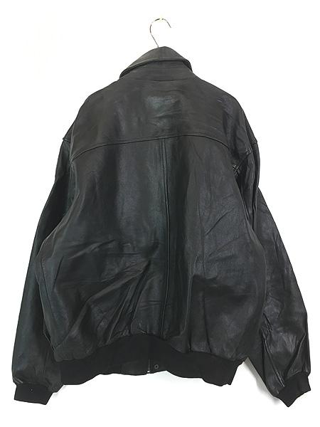 L.L.Bean A-2レザージャケット Mサイズ表記 黒 ゴートスキン 本革