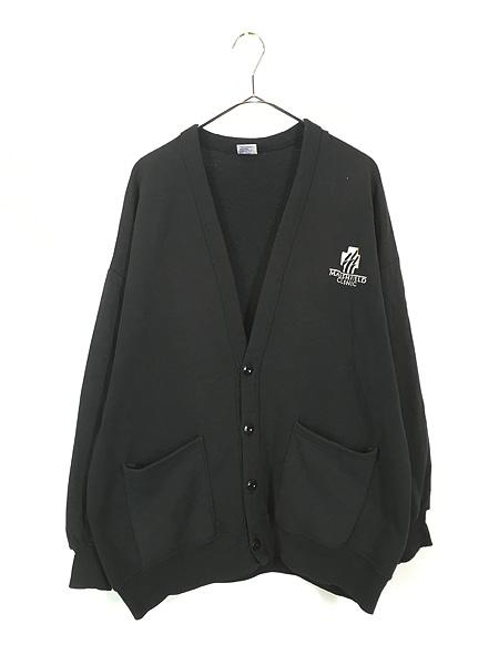 JERZEES USA製 スウェットカーディガン ブラック