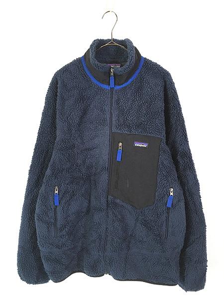 古着 19s Patagonia クラシック レトロX もこもこ パイル ジャケット ネイビー XL 古着の通販は