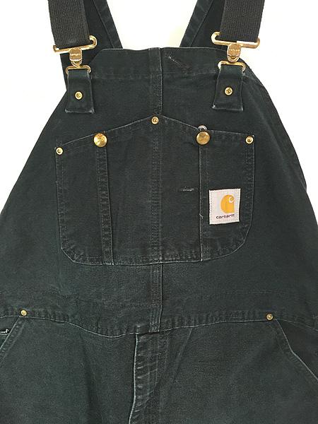 古着 90-00s Carhartt ブラック ダック Wニー ワーク オーバーオール