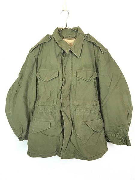 古着 60s 米軍 US ARMY M-51 後期型 9oz コットンサテン ミリタリー フィールド ジャケット ライナー付 M-S