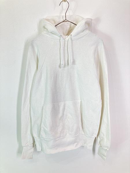 古着 60s BRENT 無地 ソリッド ラグラン スウェット パーカー ホワイト!! XL位
