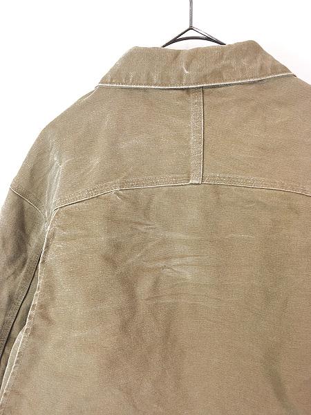 古着 Carhartt モカ ブラウン ダック 2way パデット ミドル ジャケット