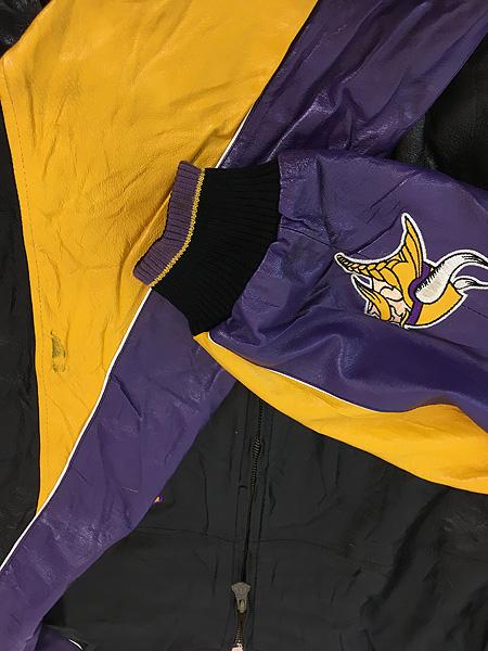 NFL Minnesota Vikings レザージャケット XXL値下げ可 NFL Minnesota Vikings レザージャケット XXL値下げ可