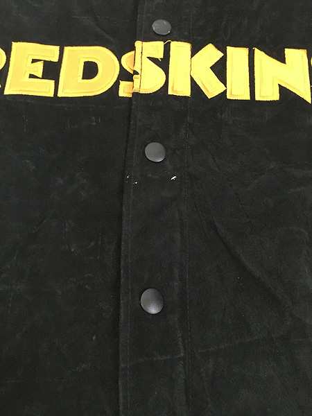 古着 NFL Washington Redskins レッドスキンズ 本革 オール
