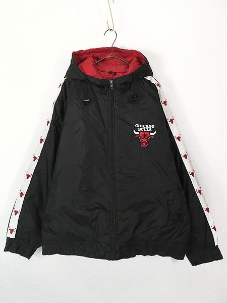 古着 NBA Chicago BULLS ブルズ パデット ナイロン ジャケット パーカー L 古着の通販は