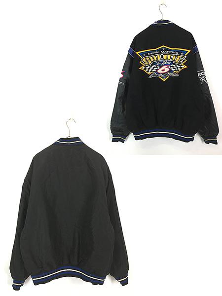 古着 90s JH Design No6 Mark Martin 本革 レザー × メルトン