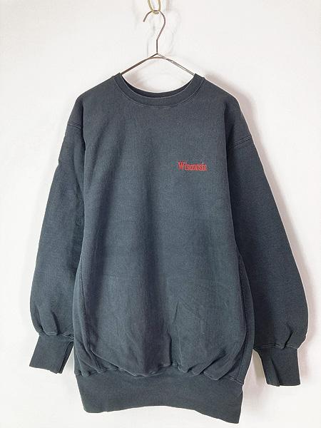 古着 90s USA製 Champion Reverse Weave 「WISCONSIN」 刺しゅう