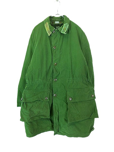 古着 60-70s スウェーデン軍 M-59 ミリタリー コットンサテン フィールド　コート ボア ライナー付 C52