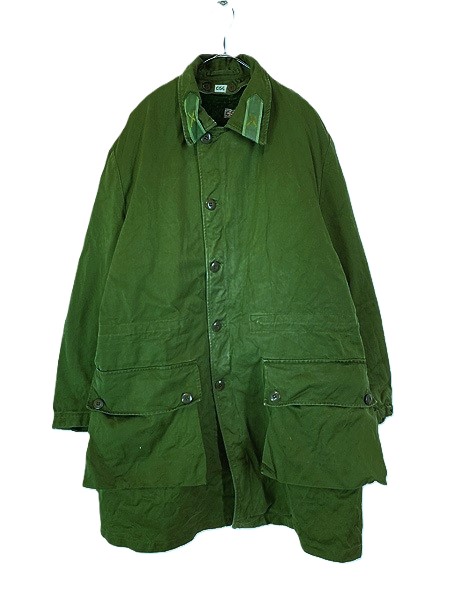 古着 60-70s スウェーデン軍 M-59 ミリタリー コットンサテン フィールド　コート ボア ライナー付 C54