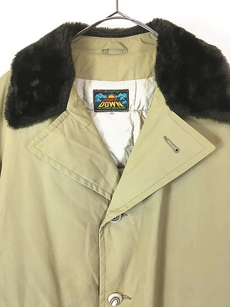 古着 60s Eddie Bauer Bauer Down ボア フリース襟 オープンカラー