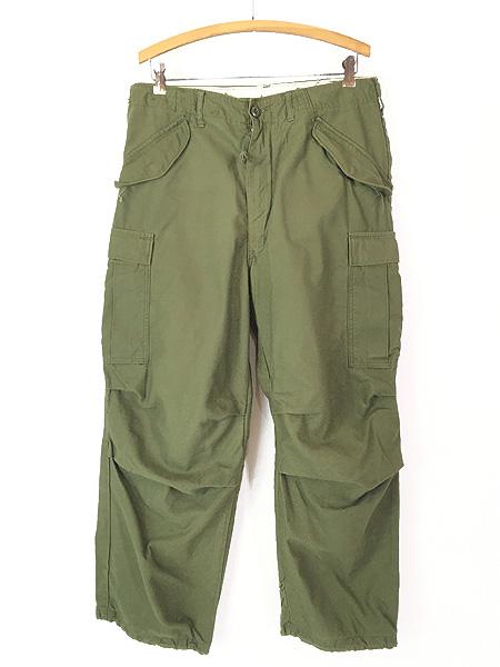 古着 70s 米軍 US ARMY M-65 ミリタリー ヘビー コットン フィールド カーゴ パンツ M-Rの通販は 16,500円
