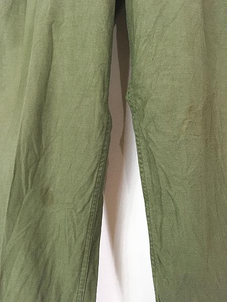 古着 60s 米軍 US ARMY 「初期」 8.5oz コットンサテン ミリタリー ベイカー パンツ ストレート M ゴールデンサイズ&ミント!!