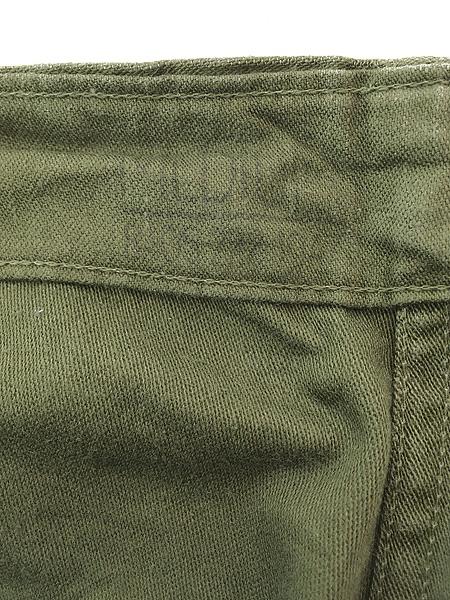 古着 60s 米軍 US ARMY 「初期」 8.5oz コットンサテン ミリタリー ベイカー パンツ ストレート M ゴールデンサイズ&ミント!!