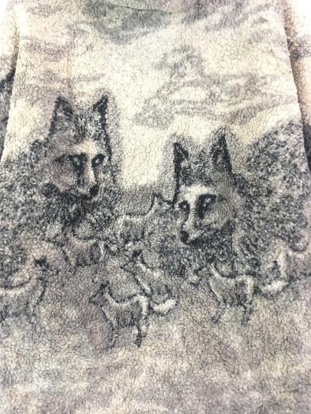 古着 90s WERTHER SPIRITS オオカミ ウルフ アニマル パデット