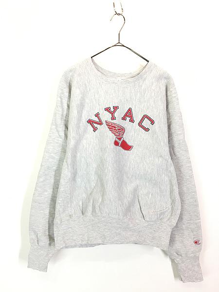 古着 90s Champion 「NYAC」 ウィングフット リバース スウェット M 古着