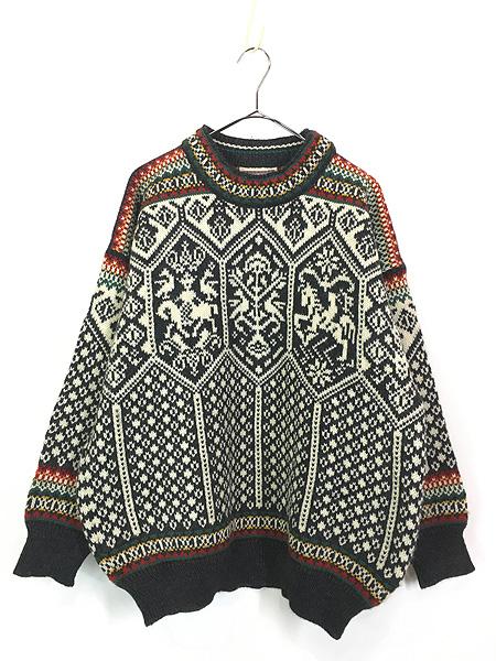 古着 00s ノルウェー製 Dale of Norway 「1994 Lillehammer」 五輪 オリンピック ノルディック ウール ニット セーター Lの通販は 7,178円