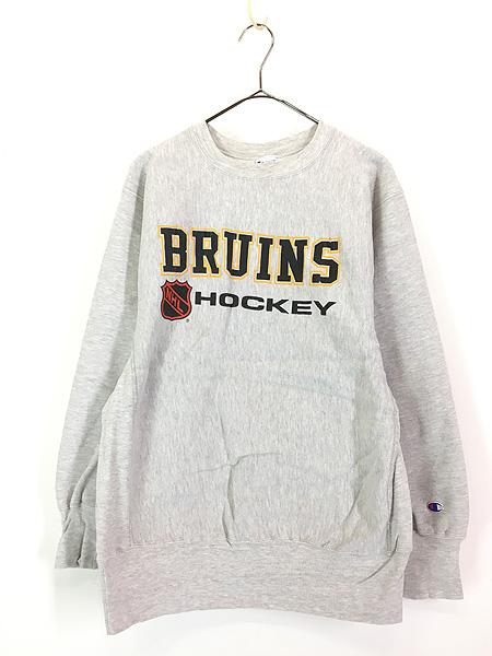 古着 90s USA製 Champion Reverse Weave NHL Boston Bruins
