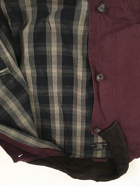 古着 90s BANANA REPUBLIC 本革 レザー襟 ダック ハンティング
