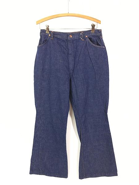 古着 70s USA製 Wrangler 濃紺 ライトオンス デニム ビッグベル