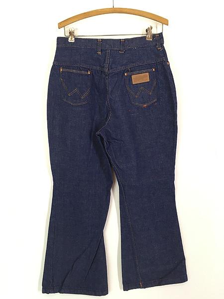 古着 70s USA製 Wrangler 濃紺 ライトオンス デニム ビッグベル