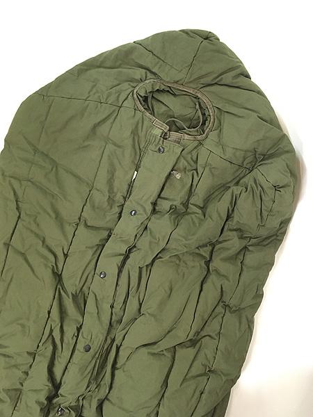 雑貨 古着 80s 米軍 ミリタリー インターメディエート コールド パデット SLEEPING BAG シュラフ 寝袋 OD アウトドア 古着 ?B