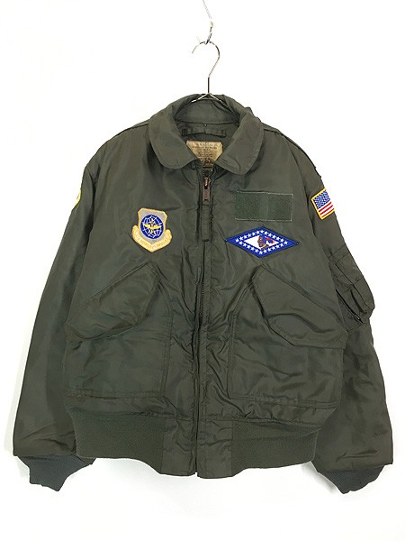 古着 70s 米軍 USAF CWU 45/P 83388A 初期 ミリタリー パデッド アラミド フライト ジャケット M 美品!!