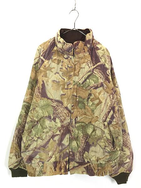 古着 80s USA製 IDEAL リアルツリー カモ 迷彩 パデッド ピーチスキン ハンティング ジャケット XLの通販は 6,078円