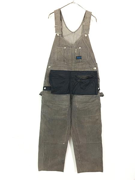古着 70s USA製 Sears Tri-Blend Tradewear 別布 エプロン付 Wニー ヒッコリー デニム ワーク オーバーオール W35 L28の通販は