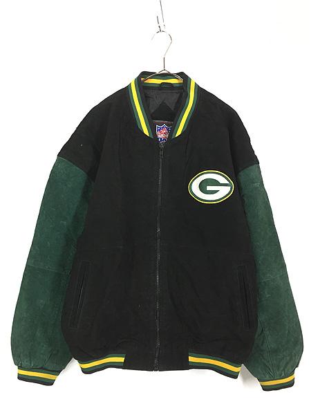 90s NFL PACKERS スタジャン パッカーズ バックロゴ 袖ロゴ 【公式通販】