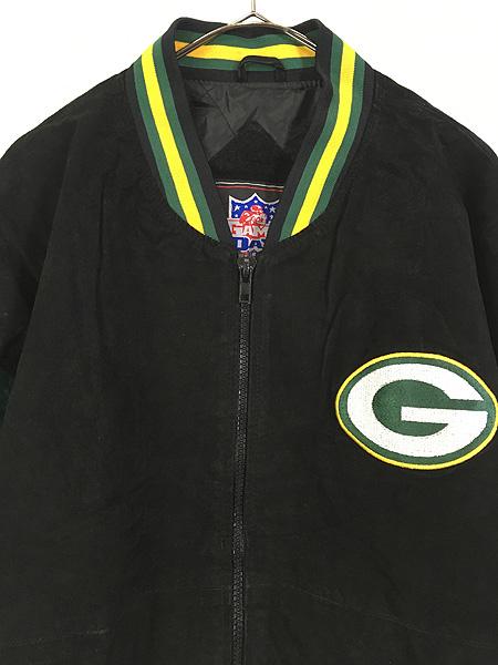 NFL PACKERS レザージャケット Vtg Logo Athletic Green Bay Packers