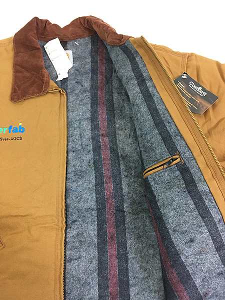 Deadstock」 古着 90s USA製 Carhartt 裏地 ストライプ Deadstock」 古着 90s USA製 Carhartt 裏地 ストライプ