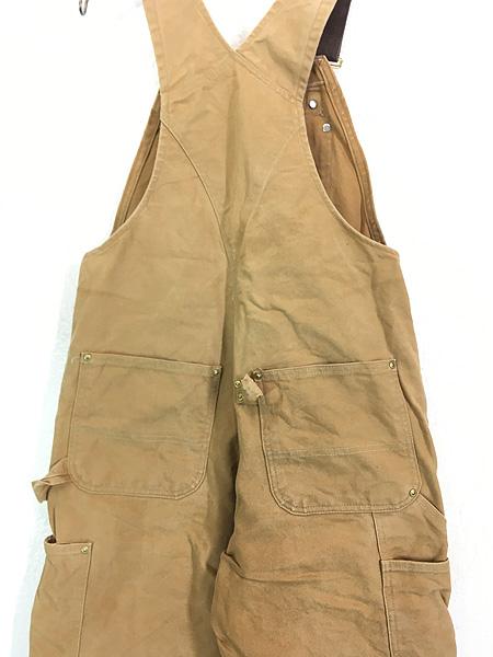 Carhartt ブラウン オーバーオール 古着 ダック 25jl27za1.jpg