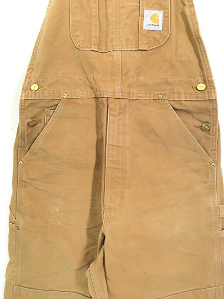 Carhartt オーバーオール ブラウンダック ロガー USA製 90s 1990s USA carhartt Duck Over All Brown W42 – ataco garage blog