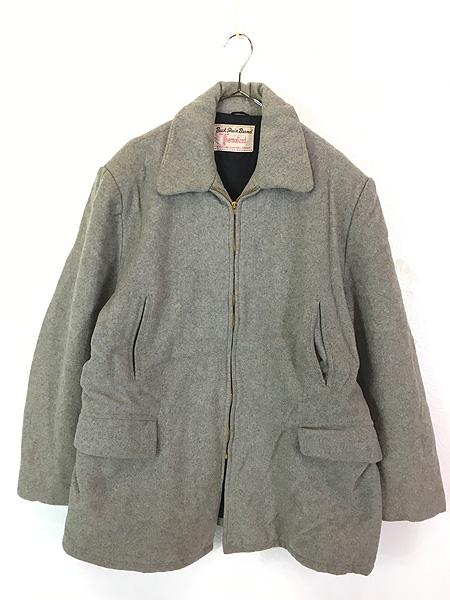 古着 60s Buck Skein Brand 「Thermalized」 パデッド フランネル ウール フルジップ ジャケット XL位