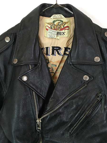 古着 90s AVIREX TATTOOING 「Homeward 1945」 本革 カウハイド