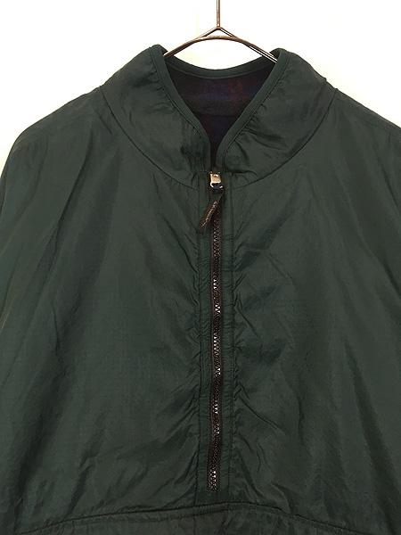 古着 G.H.BASS&CO. リップストップ ナイロン × フリース リバーシブル グリセード タイプ ジャケット パッカブル XL位 古着