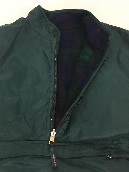 古着 G.H.BASS&CO. リップストップ ナイロン × フリース リバーシブル グリセード タイプ ジャケット パッカブル XL位 古着
