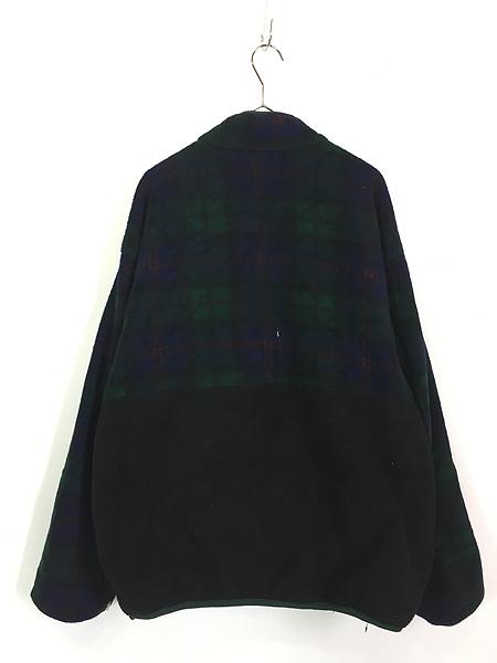 古着 G.H.BASS&CO. リップストップ ナイロン × フリース リバーシブル グリセード タイプ ジャケット パッカブル XL位 古着